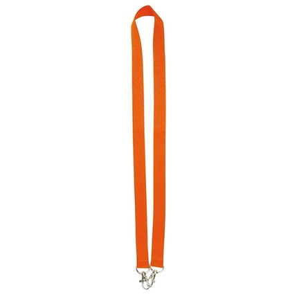 Neklint 2cm met twee haken Oranje acc. Oranje
