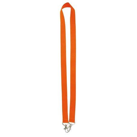 Neklint 2cm met twee haken Oranje acc. Oranje
