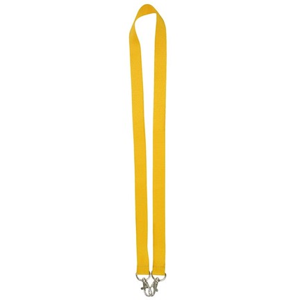 Neklint 2cm met twee haken Geel acc. Geel