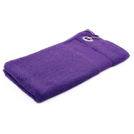 Sophie Muval Golfhanddoek met clip 55x30cm, 450 gr/m2 Paars