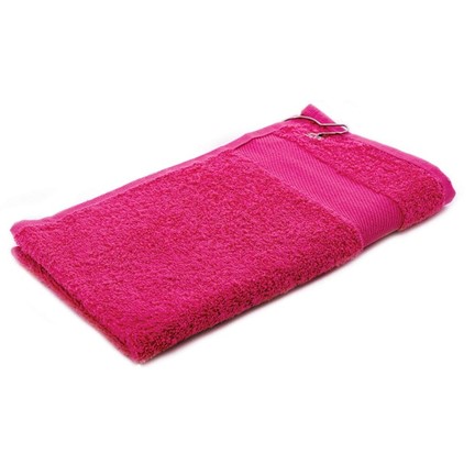Sophie Muval Golfhanddoek met clip 55x30cm, 450 gr/m2 Roze
