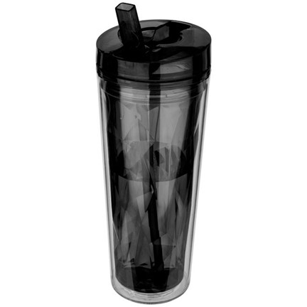Hot en Cold Flip n Sip geometrische isolerende drinkfles