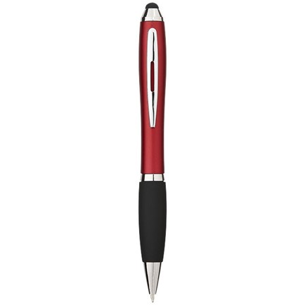 Nash stylus balpen met gekleurde houder en zwarte grip