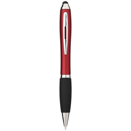 Nash stylus balpen met gekleurde houder en zwarte grip