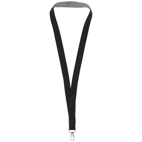 Aru tweekleurige lanyard met klittebandsluiting