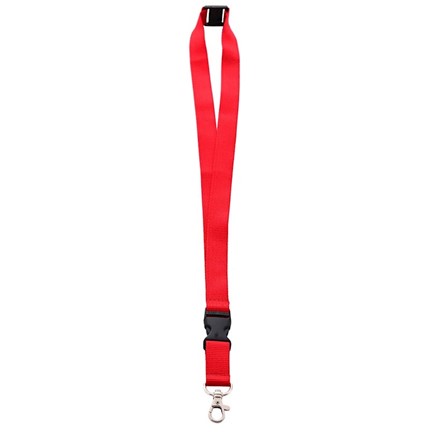 Neklint 2cm met safety break Rood acc. Rood