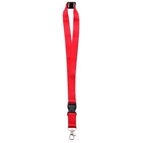 Neklint 2cm met safety break Rood acc. Rood
