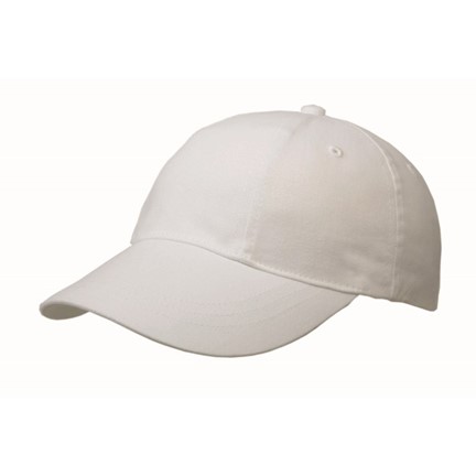 Brushed 6 Panel Cap, Turned Top