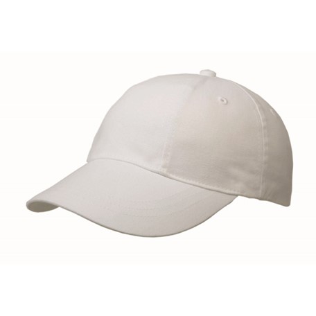 Brushed 6 Panel Cap, Turned Top