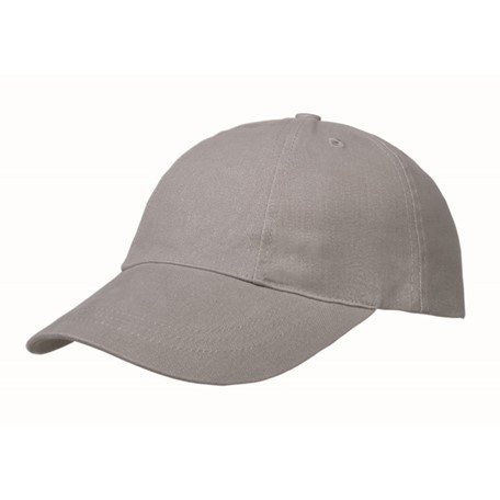 Brushed 6 Panel Cap, Turned Top