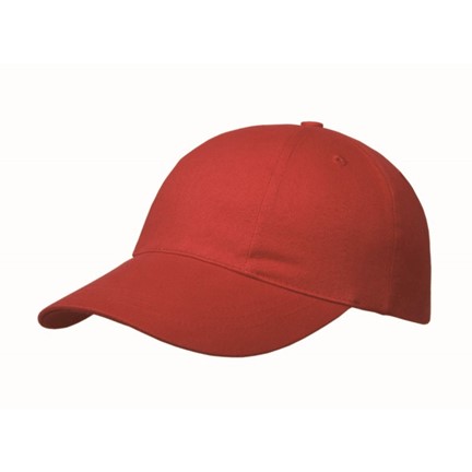 Brushed 6 Panel Cap, Turned Top