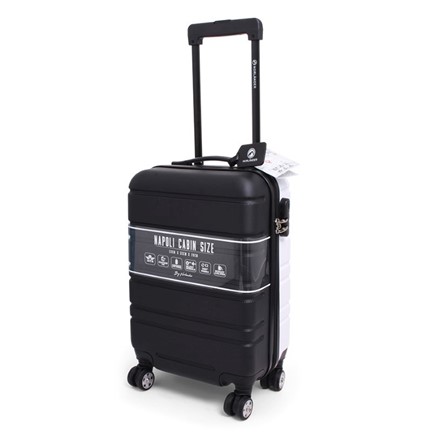 Cabin Size Trolley Napoli Black on White