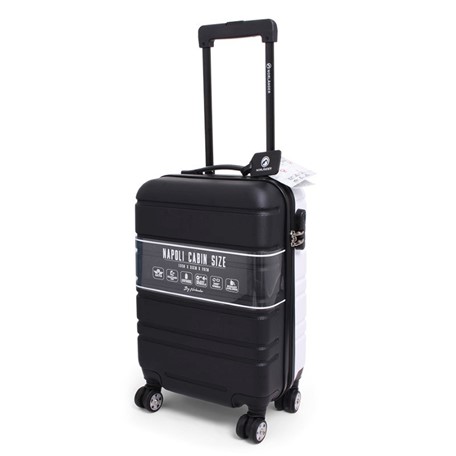 Cabin Size Trolley Napoli Black on White