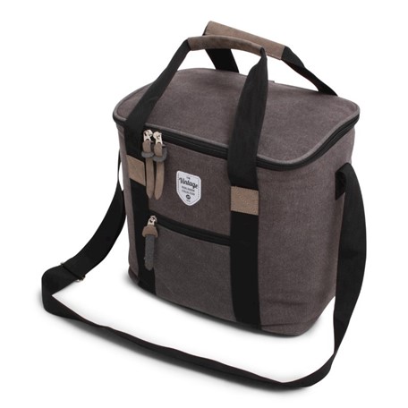Vintage Canvas Coolerbag Grey