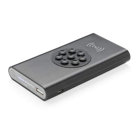8.000 mAh 5W draadloze type C powerbank, zwart