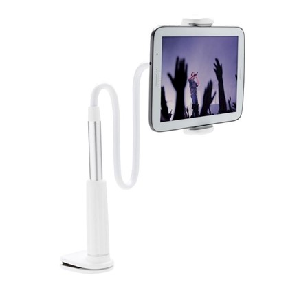 Flexibele telefoon- en tablethouder, wit