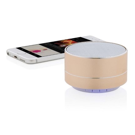 Draadloze BBM speaker, goudkleurig
