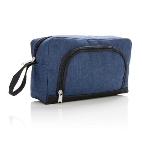 Basic duo tone toilettas, blauw