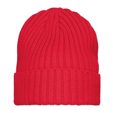 Grof Gebreide Muts Rood