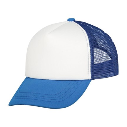 Original Kids Trucker Cap Kobalt acc. Wit
