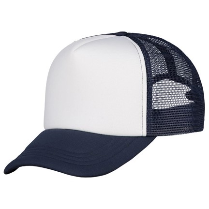 Trucker Cap Deluxe Navy acc. Wit