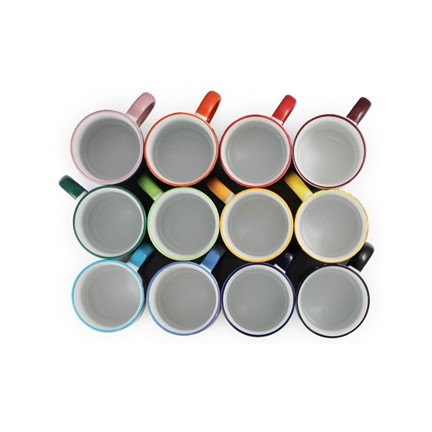 Duraglaze Rim & Handle PhotoMug Goudgeel (PMS 7411c)
