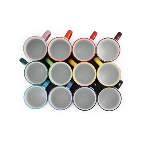 Duraglaze Rim & Handle PhotoMug Antieke Roze (PMS 693c)