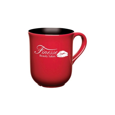 Pantone Matched Bell Glazed ColourCoat Mug Zwart