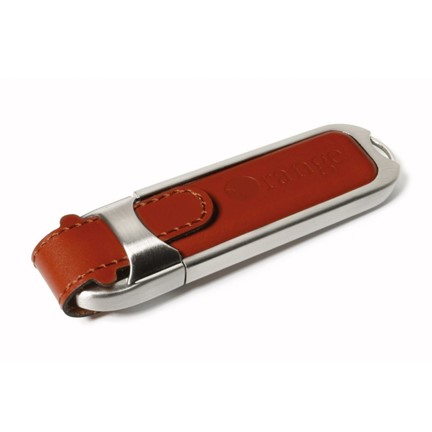 Leather 2 USB FlashDrive Bruin