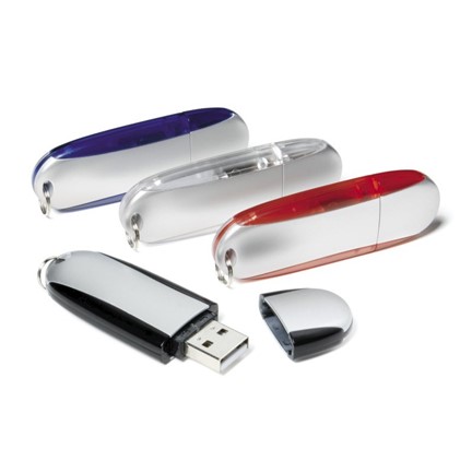 UK Stock Aluminium USB FlashDrive Blauw