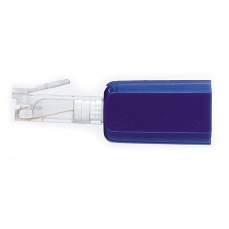 Untangler solid blue - clear plug