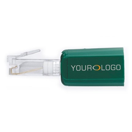 Untangler solid green - clear plug