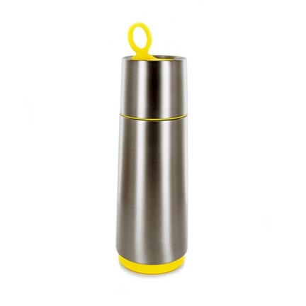 CloudCup - silver with yellow trim