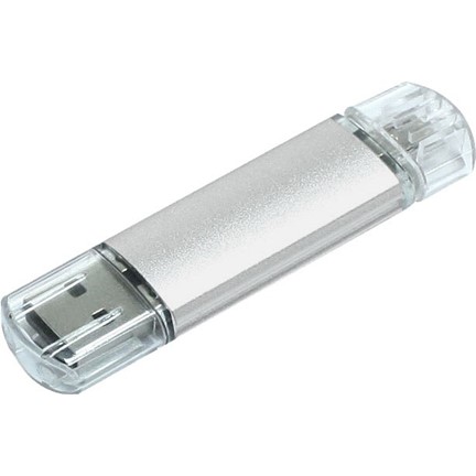 Aluminium On-the-Go (OTG) USB-stick