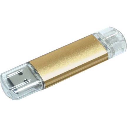 Aluminium On-the-Go (OTG) USB-stick
