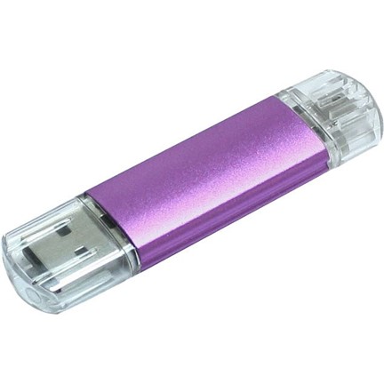 Aluminium On-the-Go (OTG) USB-stick