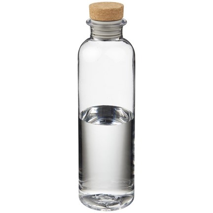Glazen drinkfles met kurk dop