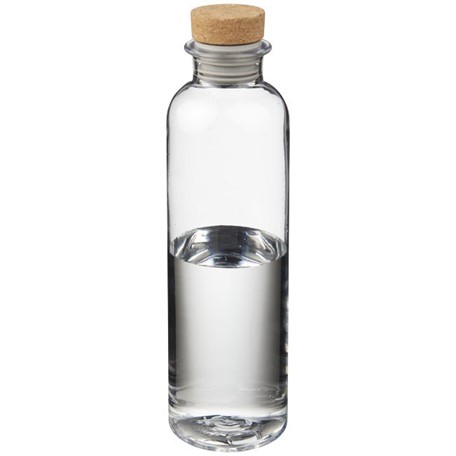 Glazen drinkfles met kurk dop