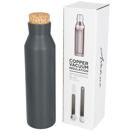 Norse 590 ml koper vacuüm geïsoleerde fles met kurk