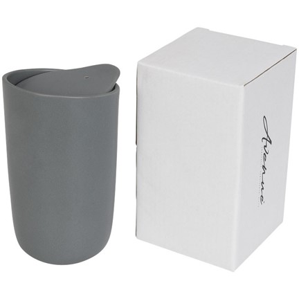 Mysa 410 ml dubbelwandige keramische drinkbeker