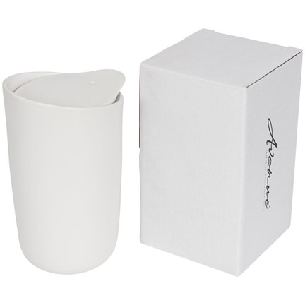 Mysa 410 ml dubbelwandige keramische drinkbeker