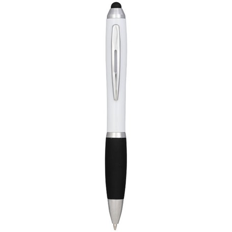 Nash stylus balpen met gekleurde houder en zwarte grip