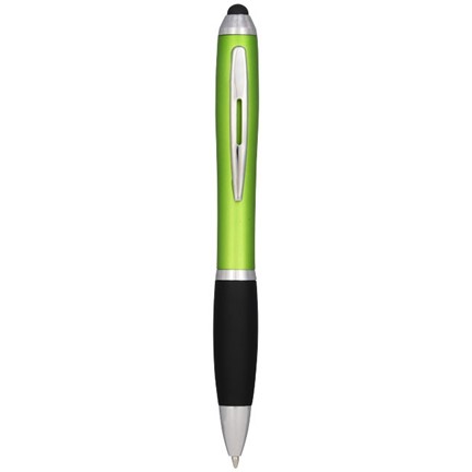 Nash stylus balpen met gekleurde houder en zwarte grip
