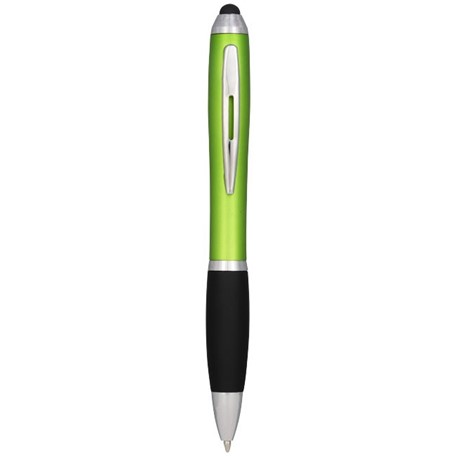 Nash stylus balpen met gekleurde houder en zwarte grip