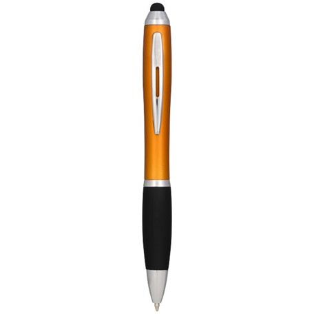 Nash stylus balpen met gekleurde houder en zwarte grip