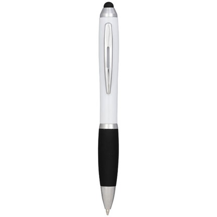 Nash stylus balpen met gekleurde houder en zwarte grip