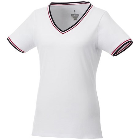 Elbert piqué dames t-shirt met korte mouwen