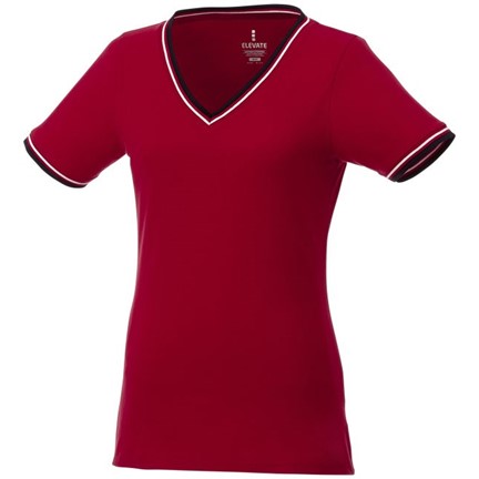 Elbert piqué dames t-shirt met korte mouwen