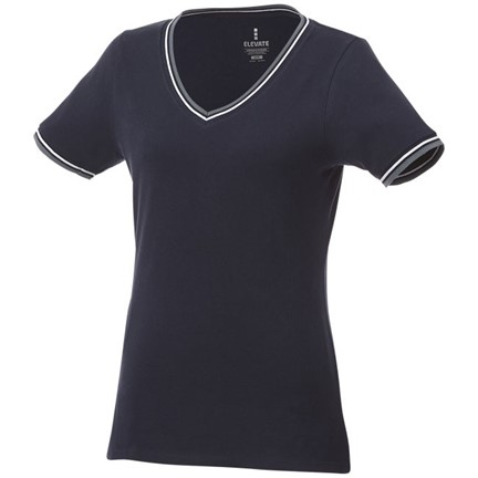 Elbert piqué dames t-shirt met korte mouwen