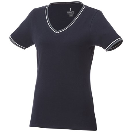 Elbert piqué dames t-shirt met korte mouwen